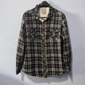 Lady Hathaway size‎ XL black and  white plaid shacket